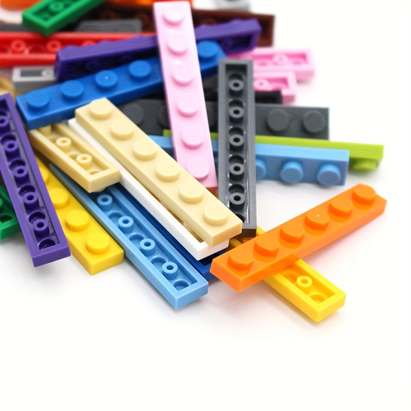 30pcs 30mm Building Blocks Thin Tile 1x6 Short Brick DIY