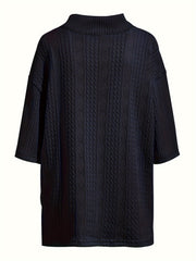 Men's V Neck Short Sleeve Sweatshirt Loose Pullover