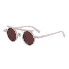 Hip Hop Punk Small Round Frame Sunglasses UV Protection