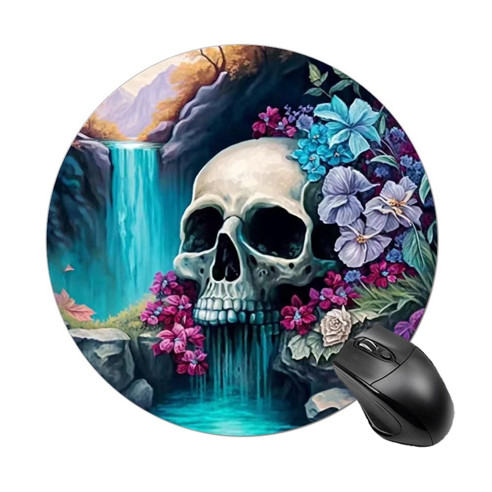 Leafy Skull Gaming Mouse Pad Waterproof and Comfortable
