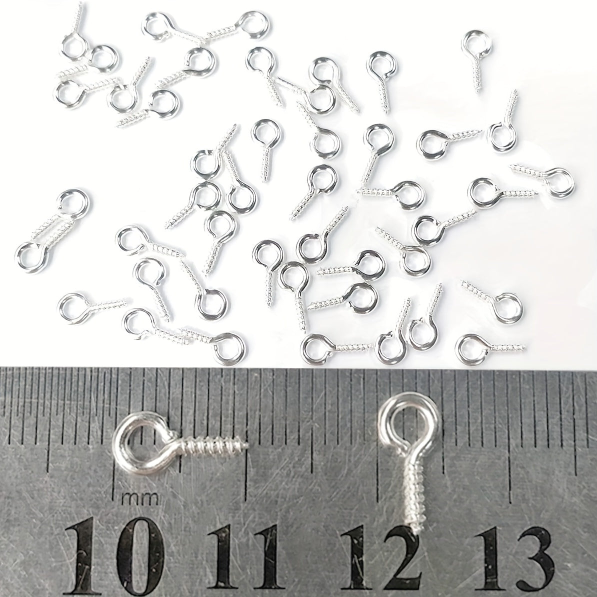 300PCS Small Screw Eye Pins Kit 10x5mm for Arts & Crafts Projects
