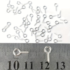 300PCS Small Screw Eye Pins Kit 10x5mm for Arts & Crafts Projects