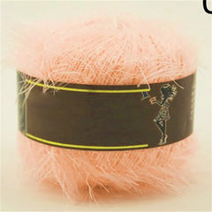 Long Hair Mink Plush Wool Thread Coral Fleece Scarf