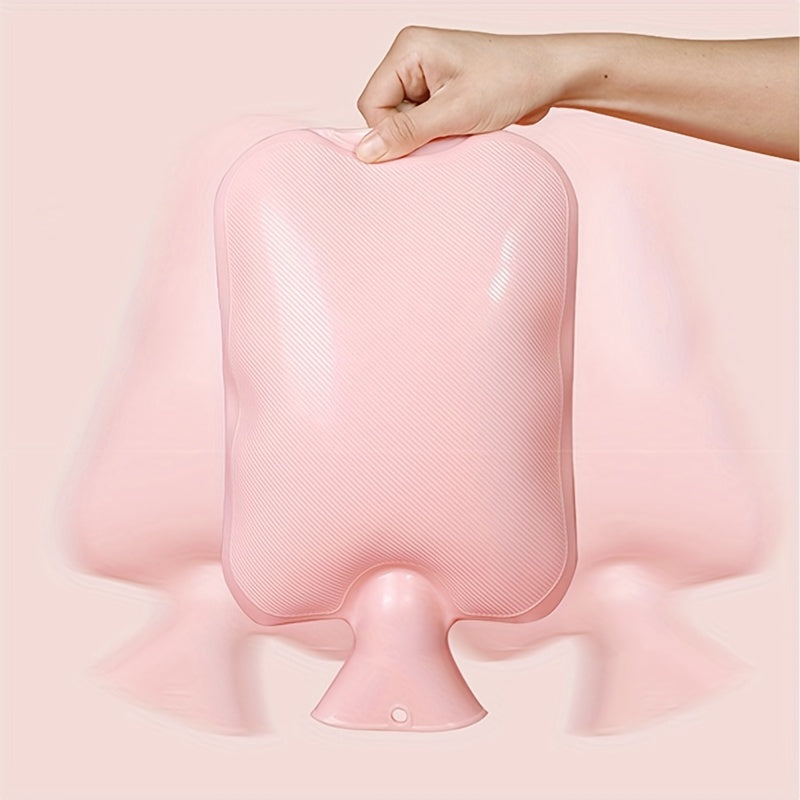 Portable Hot Water Bag with Plush Cover Large Capacity PVC Hand Warmer