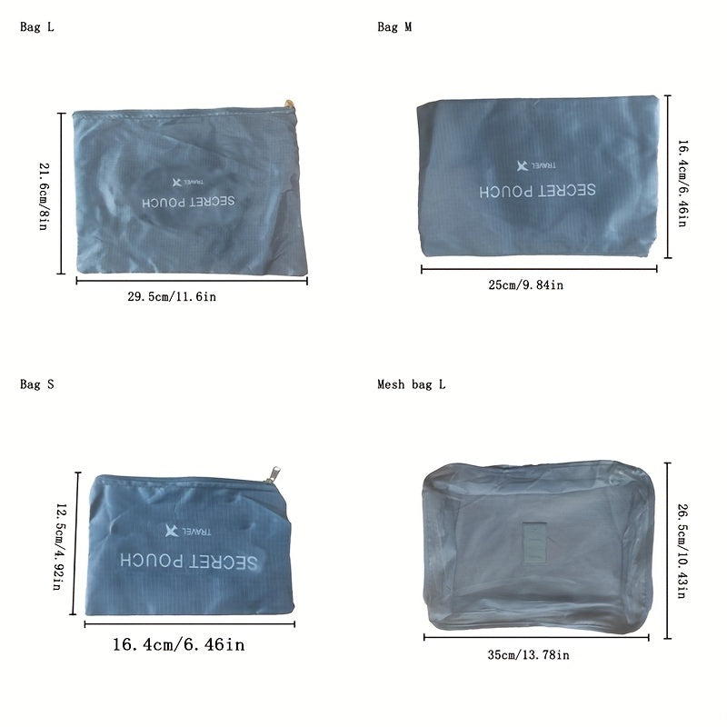 6pcs Oxford Cloth Travel Organizer Multifunctional Clothes Organizer