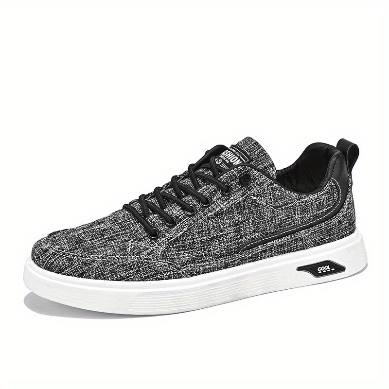 Men's Non Slip Canvas Skate Shoes Low Top Lace Up Sneakers