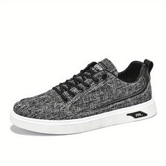 Men's Non Slip Canvas Skate Shoes Low Top Lace Up Sneakers