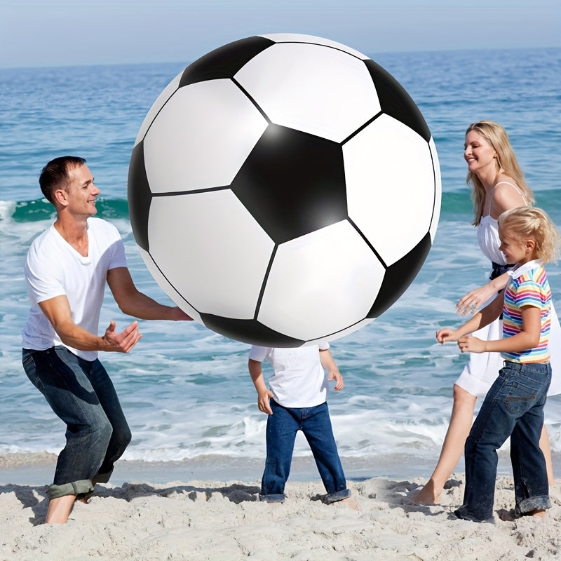 Inflatable PVC Beach Soccer Ball Large Heavy Duty Portable Water Game