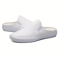 Men's Casual Slip on Mules Walking Slippers Backless Loafers