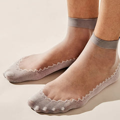 4 Pairs Ultra Thin Mesh Socks Women's Stockings