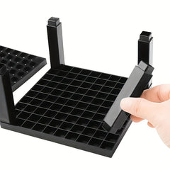 Plastic Pencil & Brush Holder Desk Support Storage Rack, 96 Holes