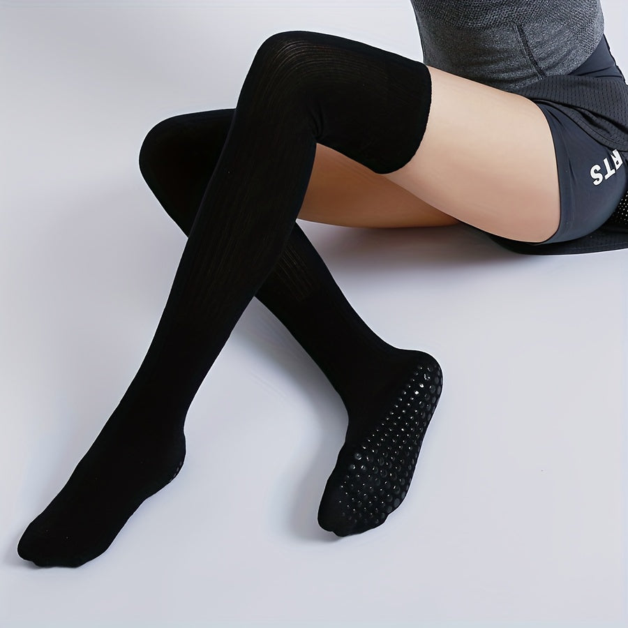 Professional Yoga Socks Over The Knee Warm Winter Stockings