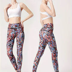 Colorful Graffiti Yoga Pants Tummy Control Butt Lifting Activewear