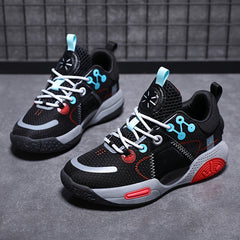 Boys' Non Slip Basketball Shoes Lace Up Sneakers Halloween Winter
