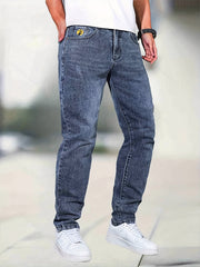 Men's Regular Denim Jeans With Pockets