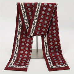 Men's Printed Double Layer Scarf