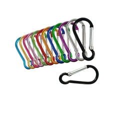 6pcs D Carabiners Waterproof Hanging Buckles For Climbing Hiking