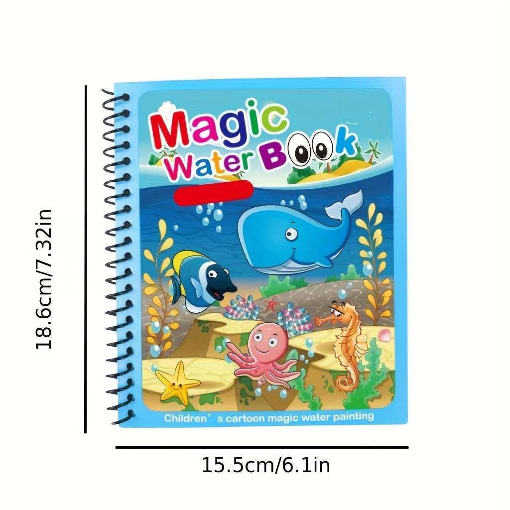 OU DAI Reusable Underwater World Magic Water Book Educational Drawing Toy