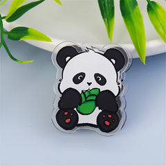 Cartoon Panda Acrylic Double-Sided PP Clip Decorative Gift Memo Clip