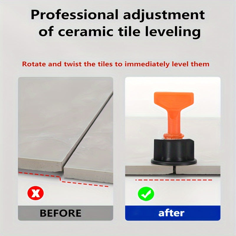 50pcs Reusable Tile Leveling System Kit for PRO and DIY