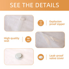 3pcs Vacuum Storage Bag Quilt Blanket Clothes Storage Sealed Bag