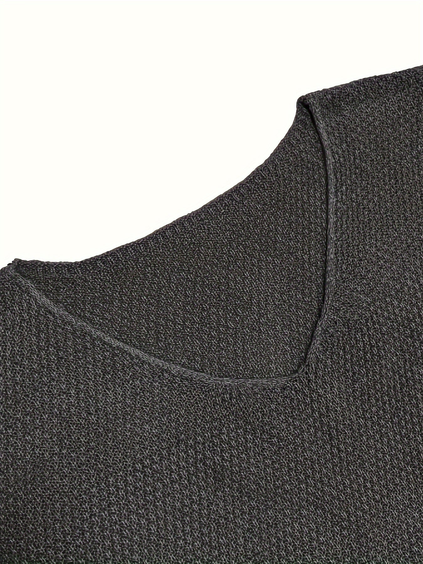 V-Neck Ribbed Sweater Long Sleeve Pullover Jumper
