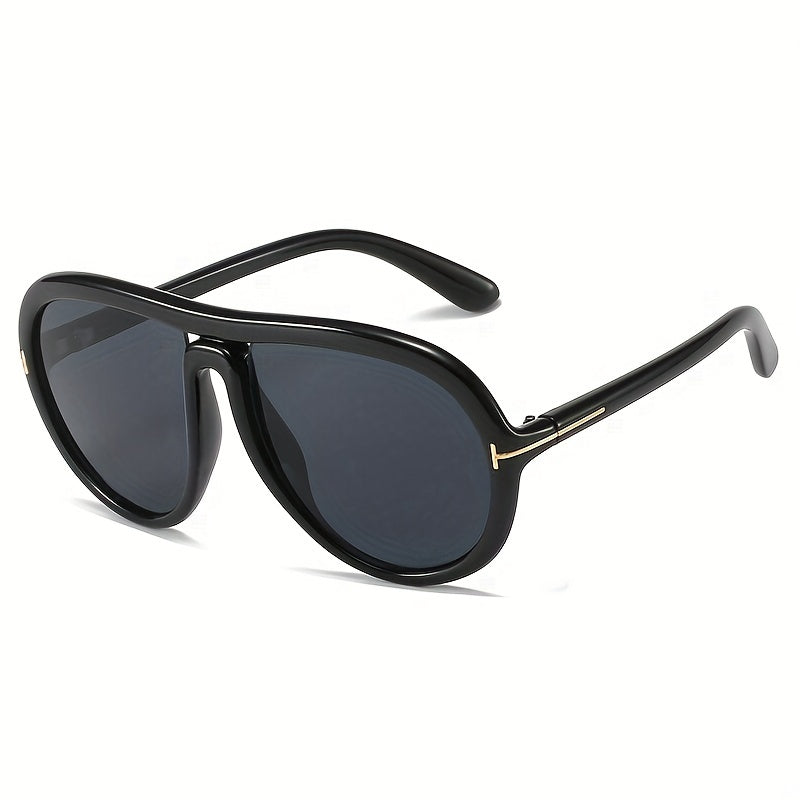 Round Frame Aviator Sunglasses UV400 Gradient Lens Glasses