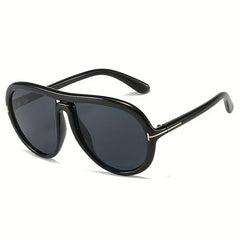 Round Frame Aviator Sunglasses UV400 Gradient Lens Glasses