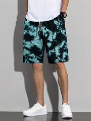 Men's Tie Dyed Shorts for Summer Workouts