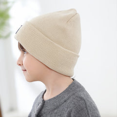 Toddler Beanie Knit Hat Smile Face Graphic Winter Warm Cap