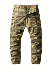 Men's Camo Cargo Pants Loose Casual Outdoor Trousers