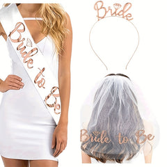 Bridal Crown Veil Set for Bachelor Party