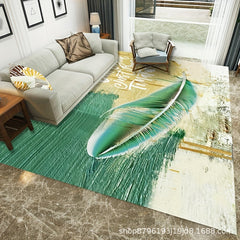 Modern 5'X7' Area Rug with TPR Anti-slip Backing