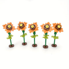 5pcs Building Block Sunflower Bouquet Toy for Parent Child DIY