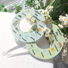 2pcs Weather Signal Cards for Interactive Learning