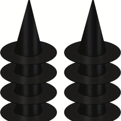8Pcs Halloween Witch Hats Hanging Floating Witch Hat Decoration