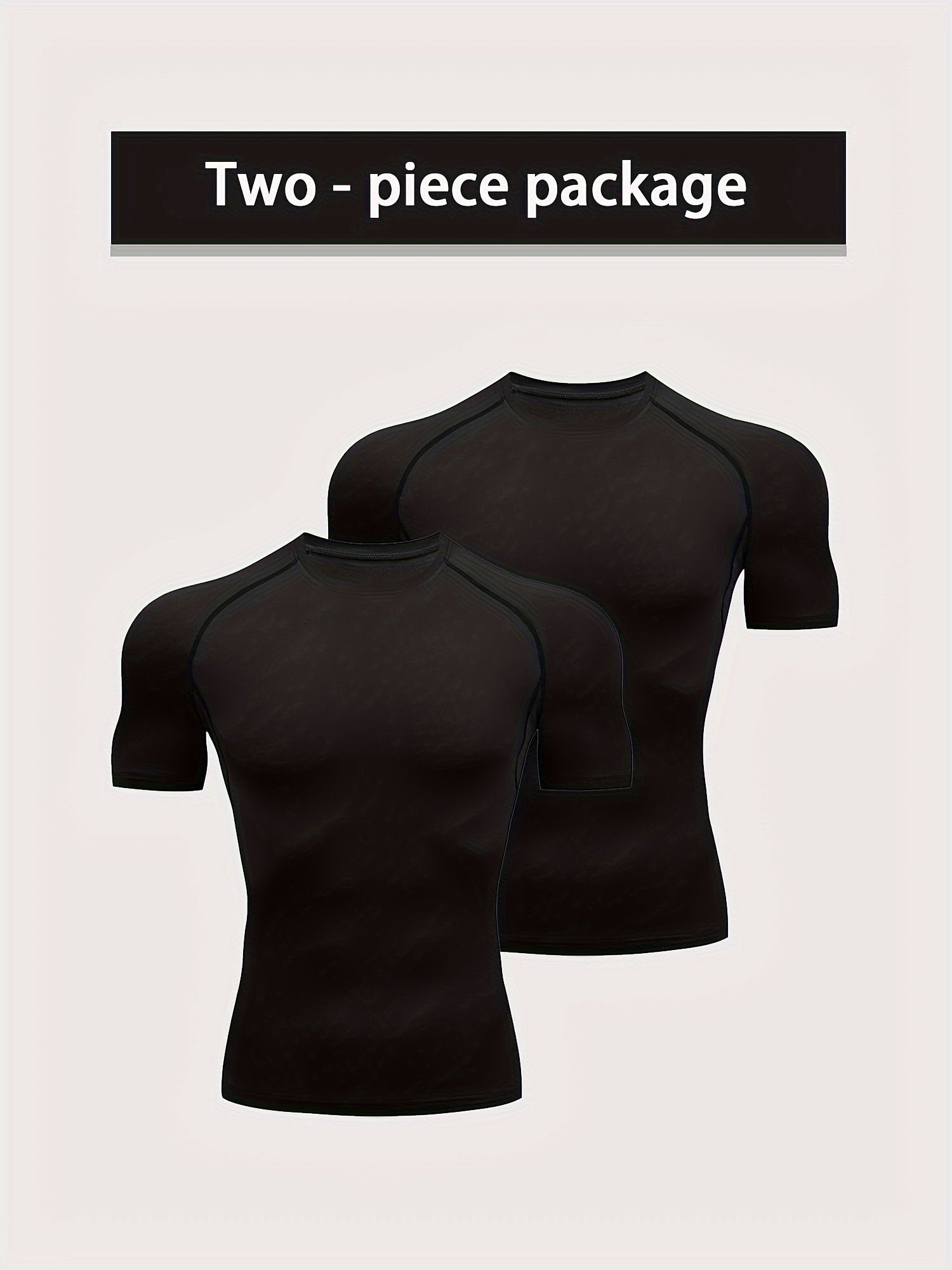 Men's Short Sleeve Compression T-Shirt for Fitness Activities