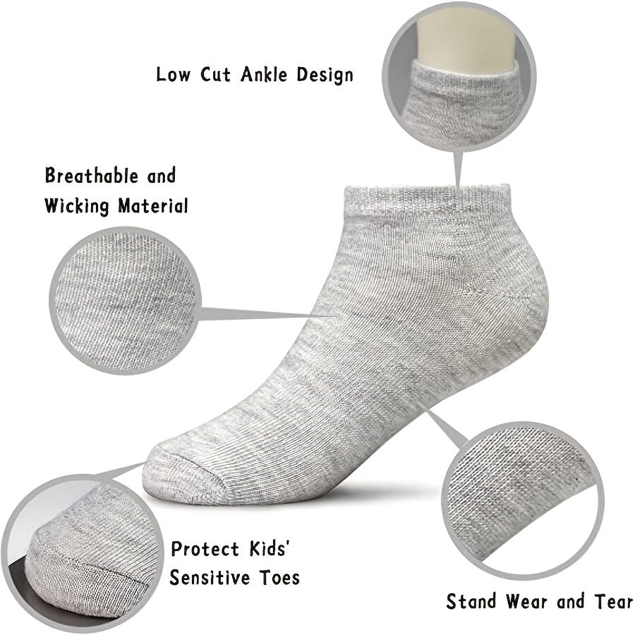 25 Pairs Boys Kids Breathable Short Socks Low Cut Ankle Socks Children's Socks