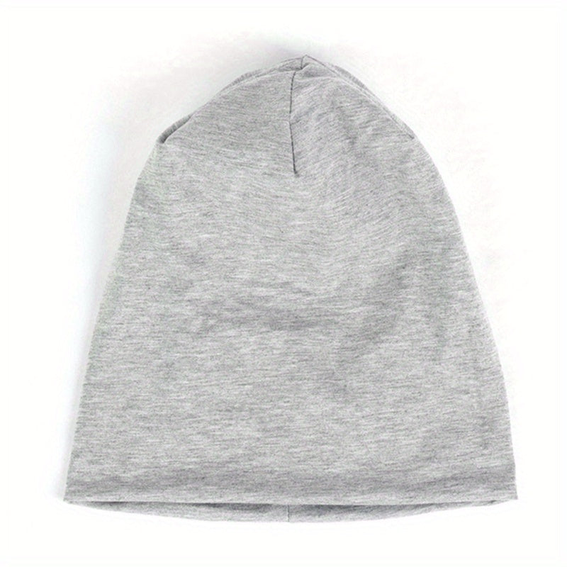 Solid Beanie Polyester Men Women Unisex Beanies Cap Casual Beanie Hats