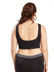 2 Pack Women's Plus Solid High Support Sports Bra Set