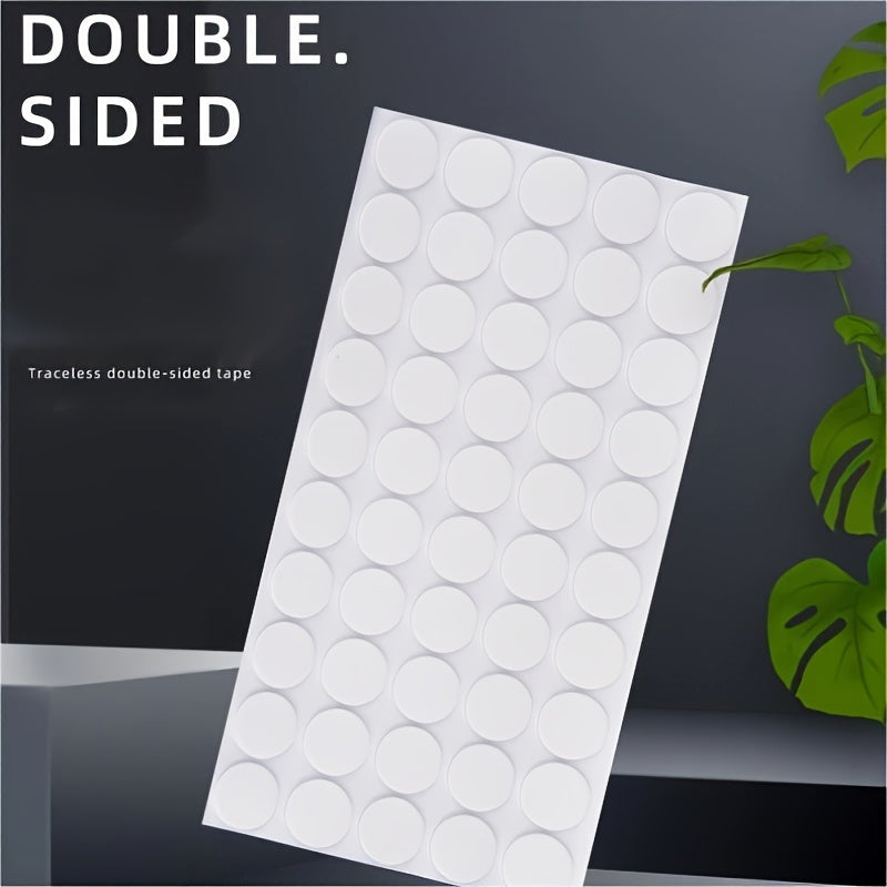 300pcs Double Sided Dot Stickers 2 Removable Round Rectangle Clear Sticky Tack
