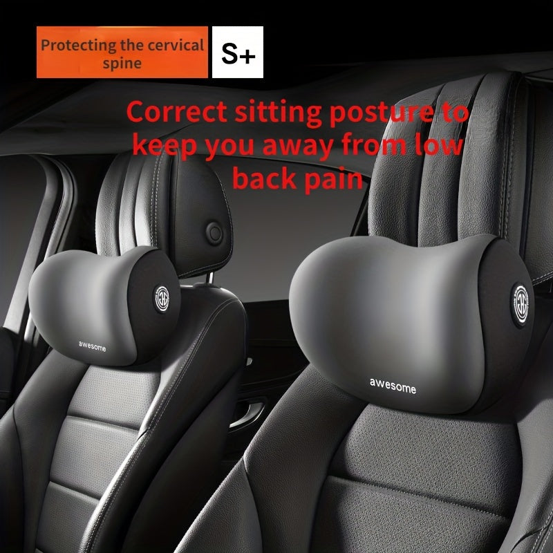 Car Headrest Neck Pillow with Lumbar Support