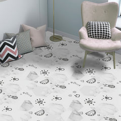 10pcs Geometric Flowers Hexagon Tile Stickers Waterproof Self-adhesive