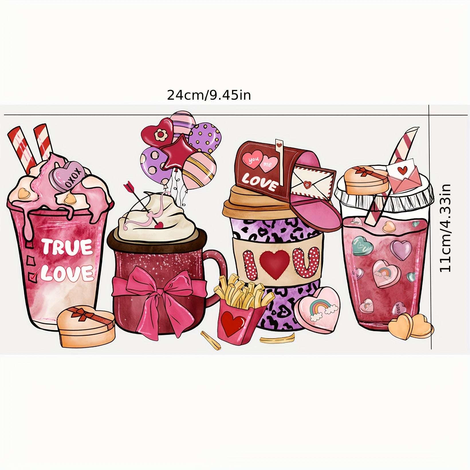 Christmas Series Cup Sticker DIY Waterproof Sticker Gift