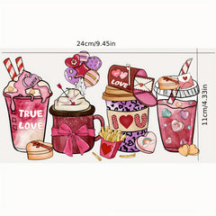Christmas Series Cup Sticker DIY Waterproof Sticker Gift