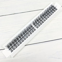 D Curling Lash Clusters Volume 100 Wispy Lashes DIY Use At Home 14mm