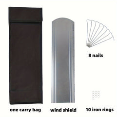 Portable Foldable Gas Stove Windshield 8 Plates Camping