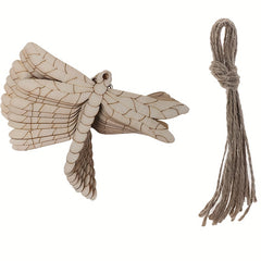 10pcs Wooden Dragonfly Ornaments DIY Wooden Slices Crafts Hanging Ornaments