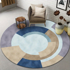 Abstract Round Living Room Carpet - Tea Table Mat