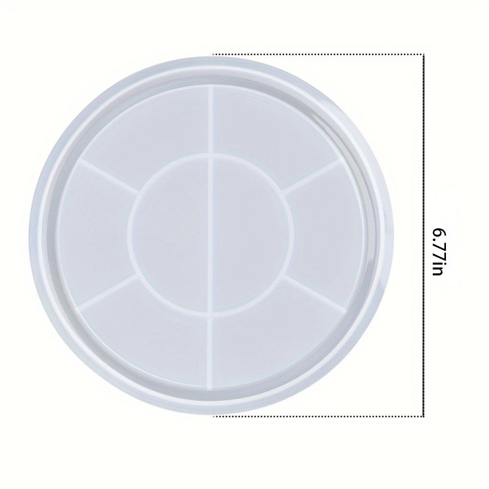Round Plate Tray Coaster Resin Silicone Mold DIY Epoxy Resin Mold Casting